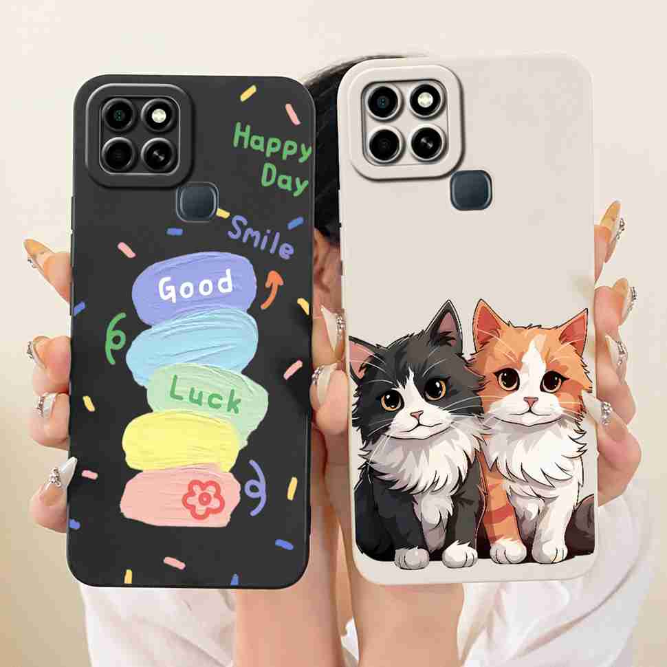 For Infinix Smart 6 Case 6.6" Colorful Sunflower Cover Soft Phone Case For Infinix Smart 6 Smart6 X6511B X6511 Back Cover Bumper