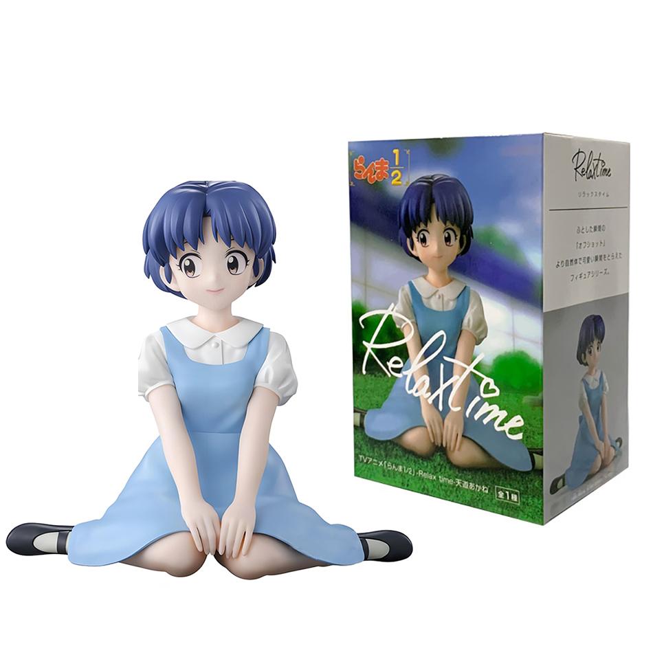 Ranma 1/2 Action Figure Anime Momento Relax Saotome Ranma Tendou Akane Modello Collezionabile in PVC Ornamento da Scrivania Statuetta Carina Giocattolo Regalo