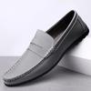 Spring Men'S Casual Leather Shoes Trend Korean Version Of Soft-Soled Driving Men'S Shoes Large Size One Pedal Fashion Leather Shoes