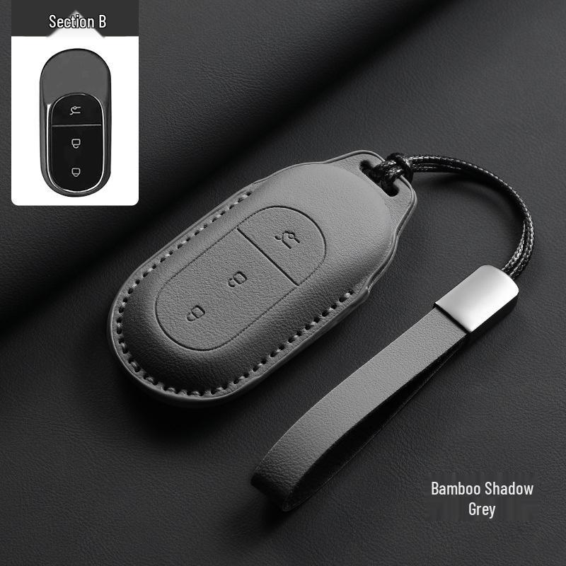 Leapmotor C11/C01/T03 2024 Pouzdro na klíče - Plně ochranný kryt pro muže a ženy, Vysoce kvalitní černá textura.