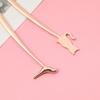1PC Cute Bird & Cat Metal Alloy Book Clip Cartoon Animal Bookmark Anti-Rust Student Reading Assistant School Office Supplies