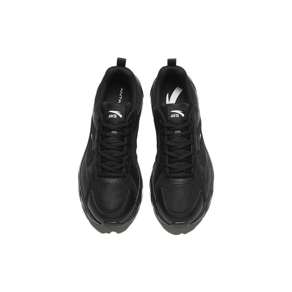 Anta Comfortable Versatile Non-Slip Durable Low-Top Running Shoes Men Sneaker Black 912345580-2