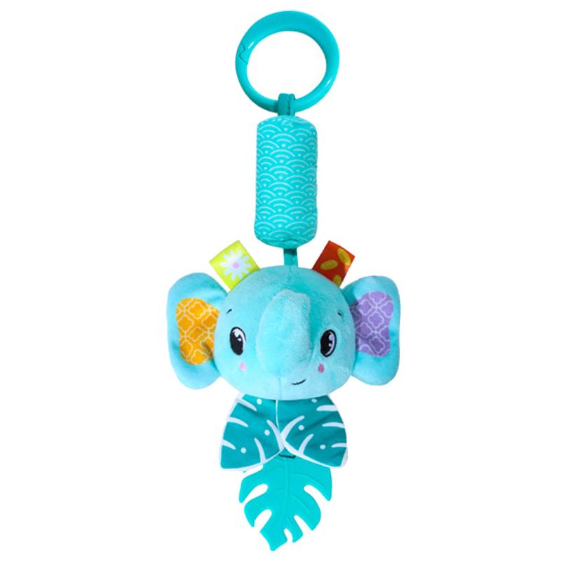 Baby Rattles Hanging Toys for Car Seat Crib Stroller Gym Montessori Sensory Plush Toys for Baby 0-12 Months with Teether Newborn