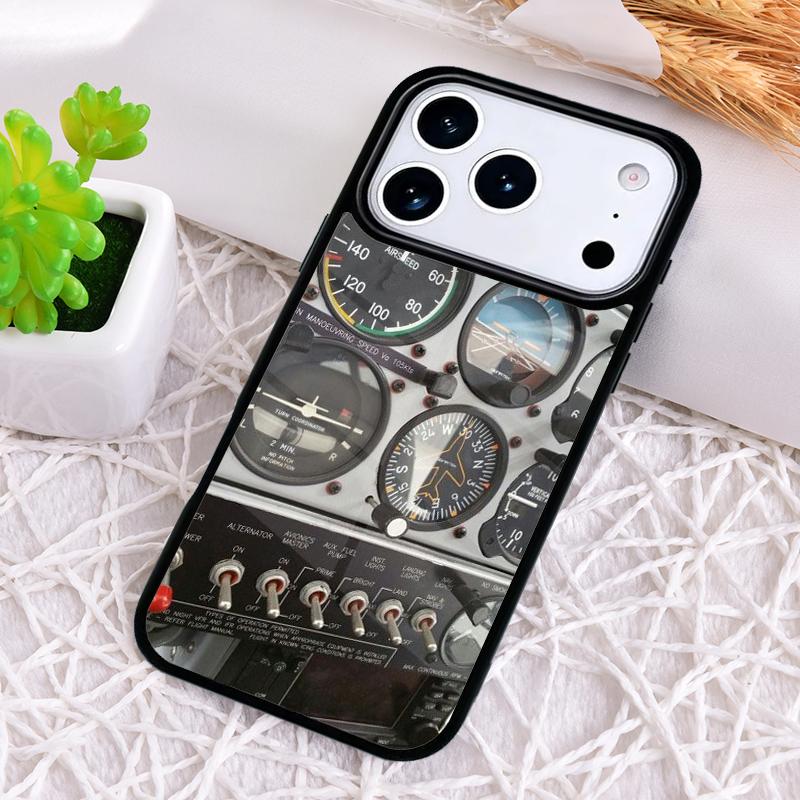 Airplane Pilot Epaulette Phone Case for iPhone 17 Air 16 15 11 12 14 13 Pro Max Shockproof Cover