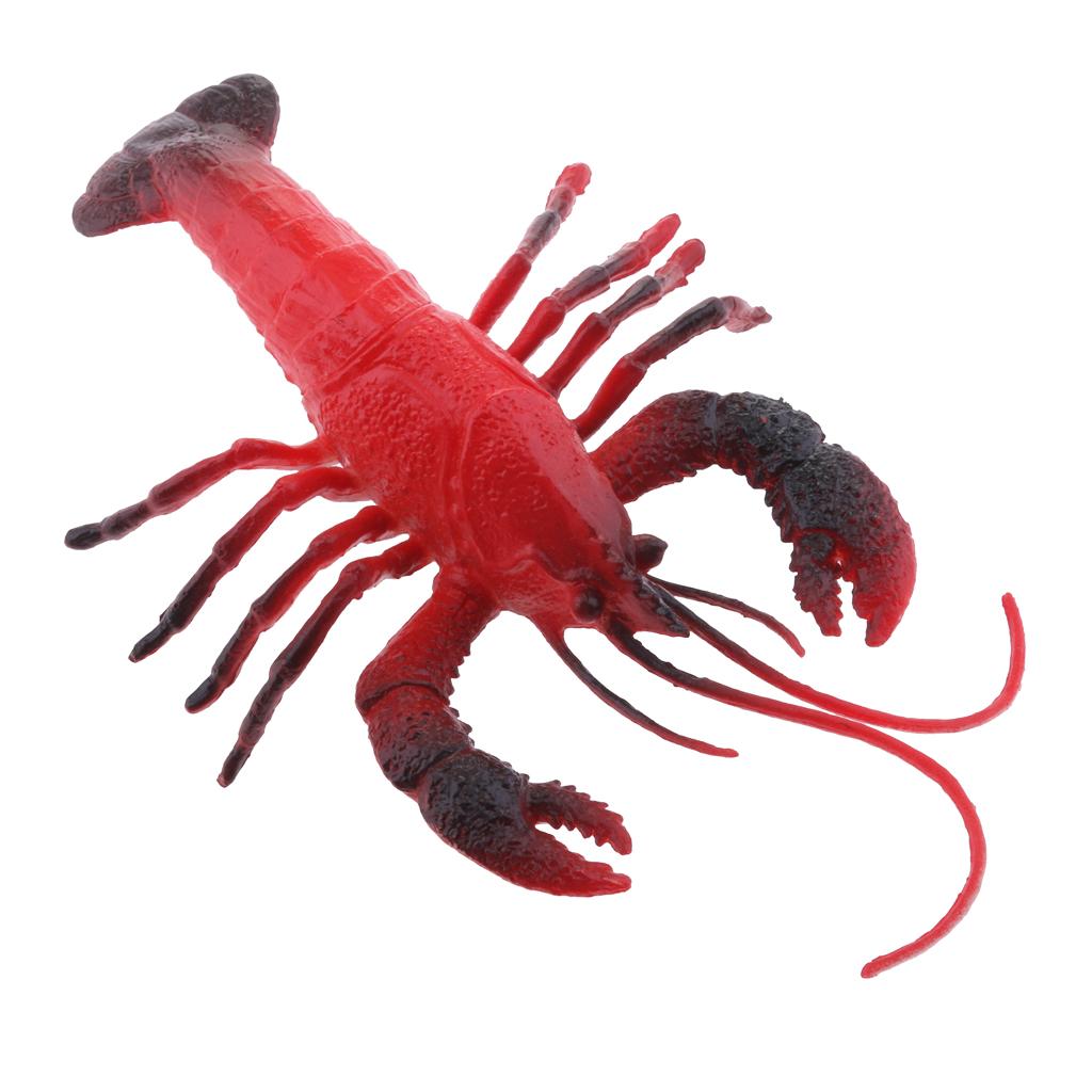 Aquarium Plastic Fish Tank Artificial Lobster Ornament PVC Vivid Lobster