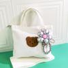Sweet Cool Flower Bowknot Lanyard Handbag Backpack Decorative Chain For Women Bag Pendant Accessories