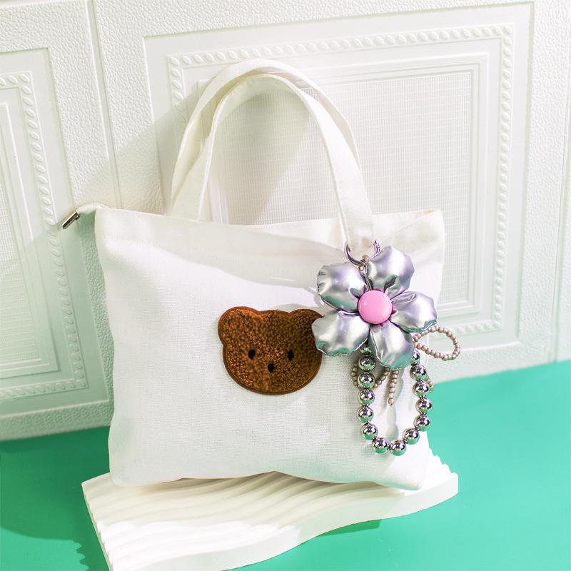 Fashion Sweet Cool Flower Bowknot Lanyard Handbag Backpack Decorative Chain For Women Bag Pendant Accessories