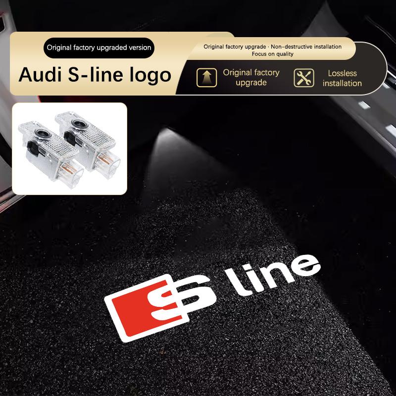 For Audi A4 B5 B6 B7B8 A1 A3 8V 8P 8L A6 C5 C6 C7 A5 A7 A8 Q3 Q5 Q7 TT S3 S6 Sline Quattro Led Car Logo Laser Welcome Door Light