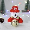 Pendant Christmas Tree Decorations Santa Claus Snowman Elk Bear Bell Ornaments