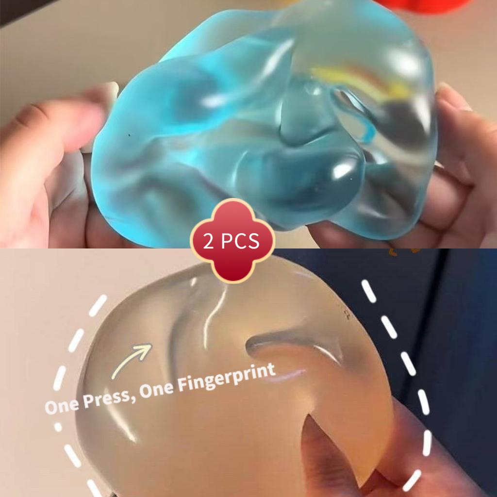 Blue Maltose Stress Soft Ball Fidget Sensory Toy For   Slow Rebound Squeeze Decompression Toy For Adults