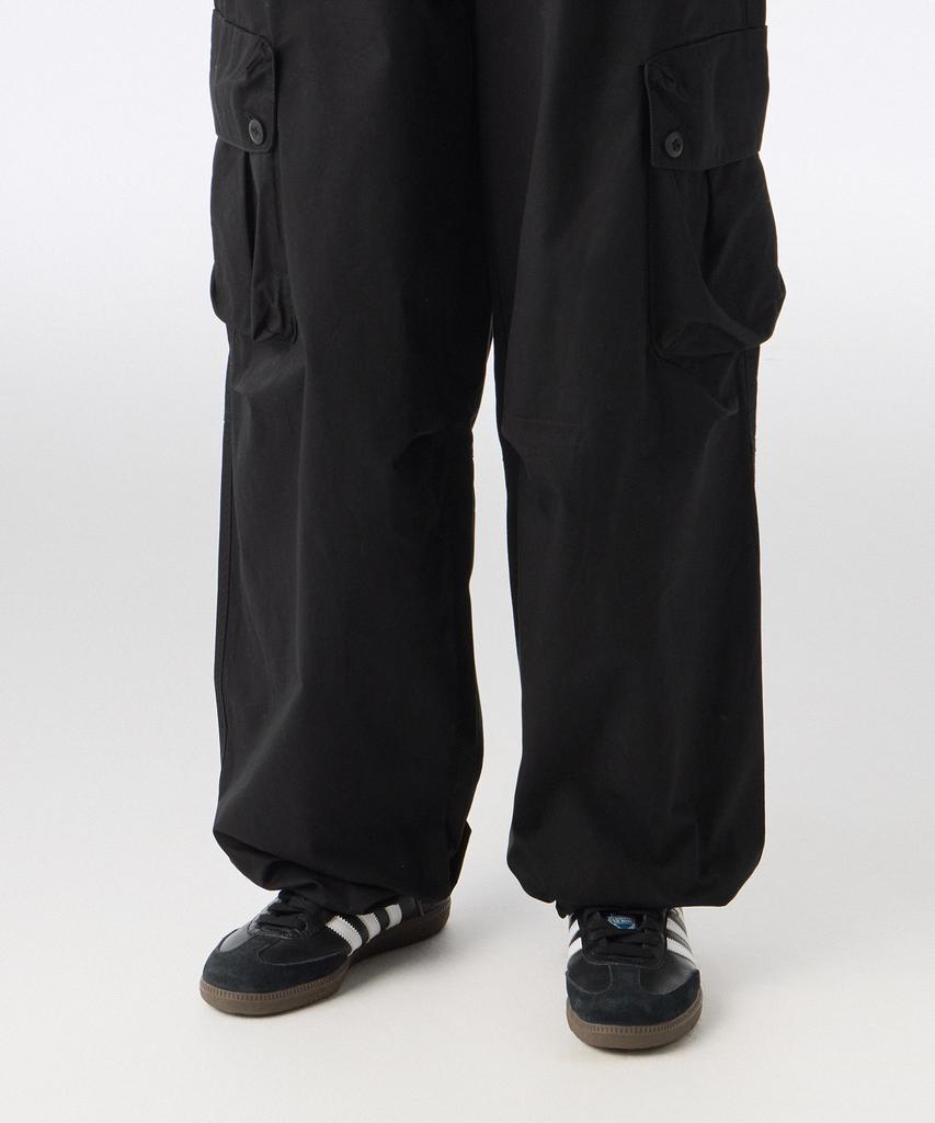MUSINSA STANDARD WOMAN Women'S Cotton Parachute Cargo Pants [Black]