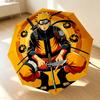 Naruto Warrior 8 Ribs 3Fold Black Glue Uv Protection Umbrella Sun Protection Rainproof Compact Folding Umbrella For Travel Daily Use C9241697
