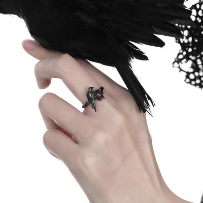 Game Love and Deepspace Sylus Cosplay Rings Crow Unisex Adjustable Opening Ring Accessories Jewelry Gifts Halloween Props