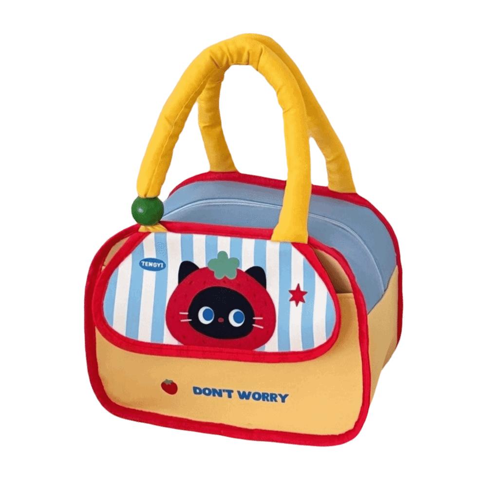 Large Capacity Lunch Box Bag Cold Insulation Food Storage Pouch Cute Picnic Bag Work