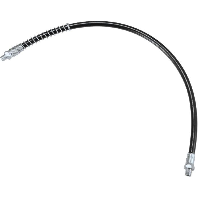 

1Pc 31 Inch Universal 1/8 NPT Grease Gun Flex Hose - Trailer Flex Grease Hose Extension Non-Slip - Metal Black 60cm