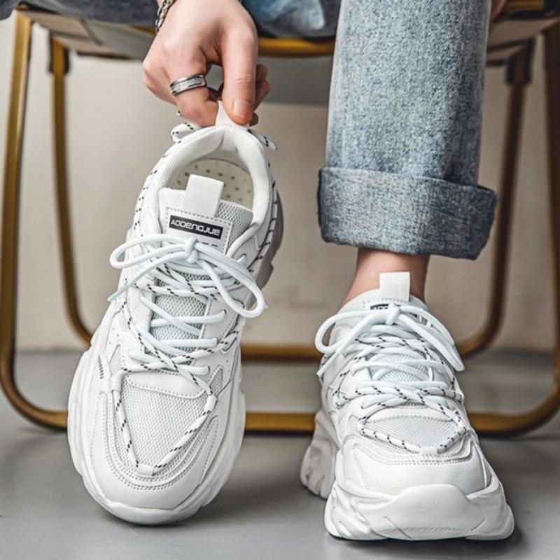 Designer Herren-Sneakers Mode Weiß Bequeme Laufschuhe Mann Anti-Rutsch Plateau Freizeit-Sneaker Tennis Trainingsschuhe