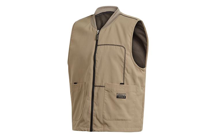 Adidas Originals Vests Men s Earth Umber Stand Collar Moderate Other GD9274 L