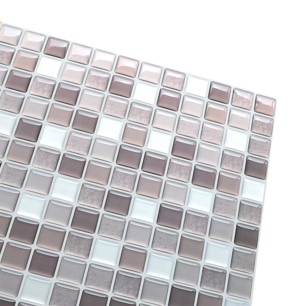 Yoilline Tile Stickers for and Waterproof 3D Tile Easy Mosaic Tile Stickers for and Nordic DIY Wallpaper 4 12 Colors Rentals, Heat-Resistant Stickers,