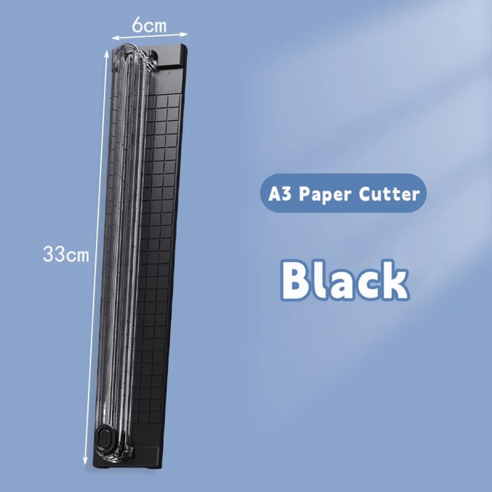 New Paper Cutter Paper Knife Paper Cutting Machine Office Cutter Paper Cutting Photo Bidirectional Paper Cutting Tool Practical чёрный