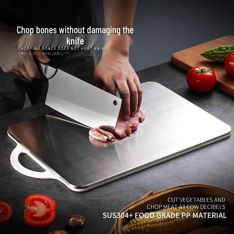 304 Stainless Steel & PP Double-Sided Cutting Board
