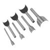 7pcs  set DIY Leather Carft Half  Round Punch Belt End Cutter For Home Leather Sewing(10 40mm)