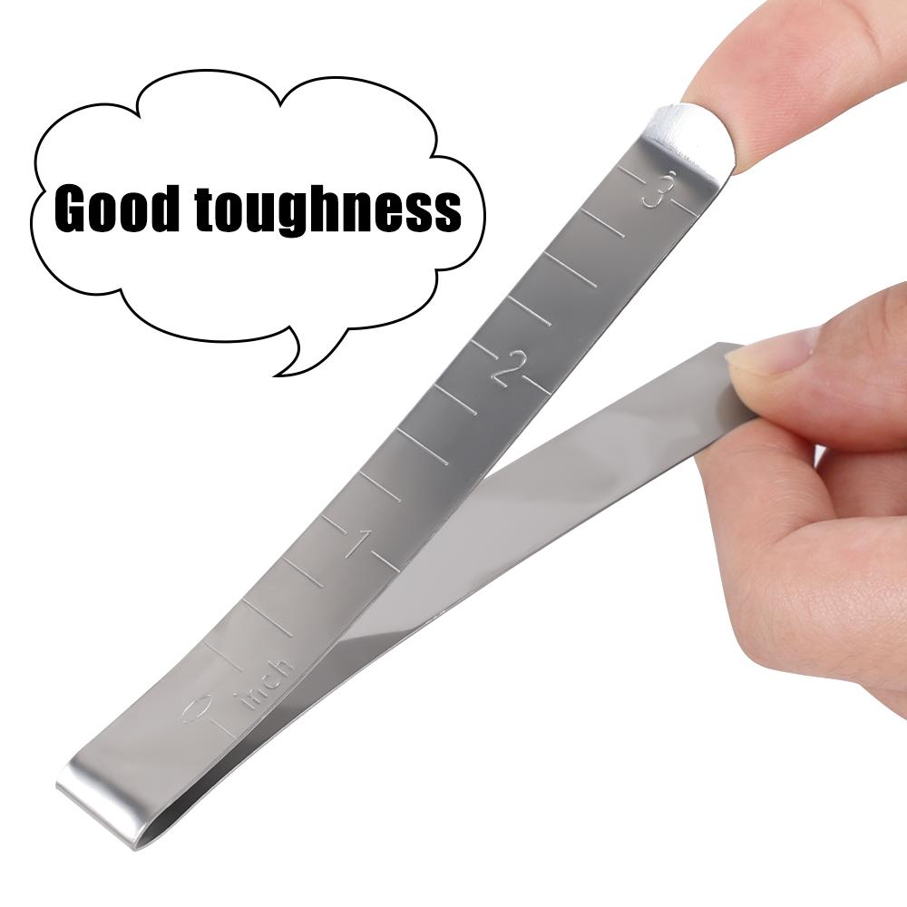 Sewing Clip Stainless Steel Hemming Clips Metal Crimping Clip Fabric Measuring Ruler Quilting for DIY Sewing Tools Accessories