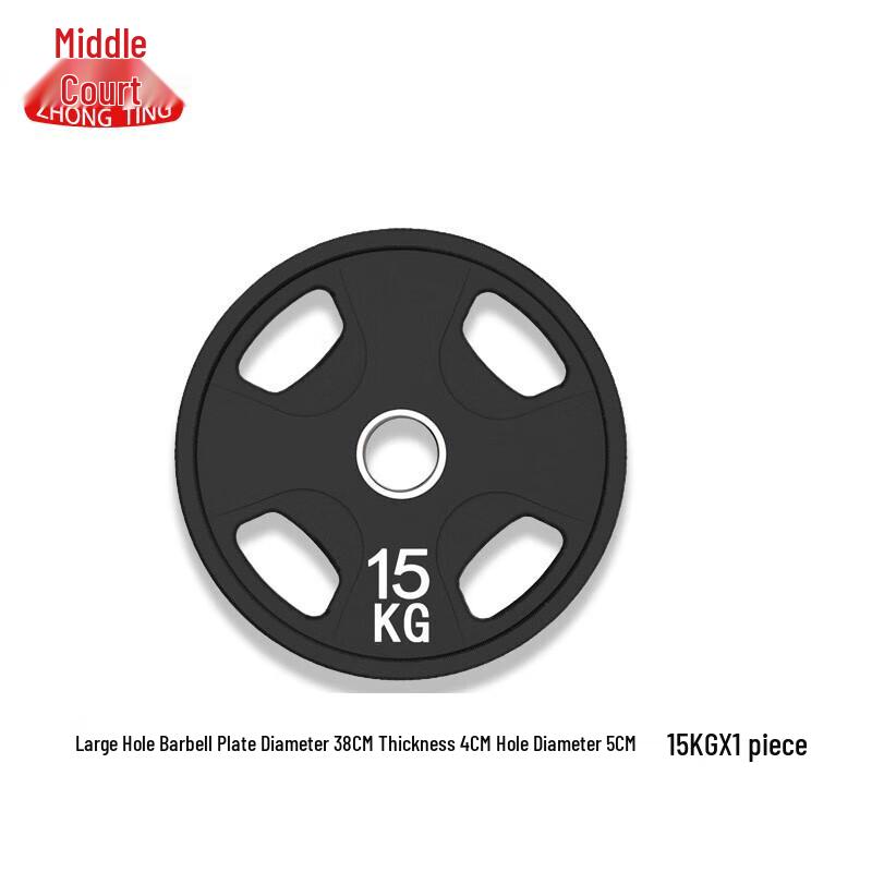 Zhongting Commercial Olympic Rubber Coated Grip Weight Plate