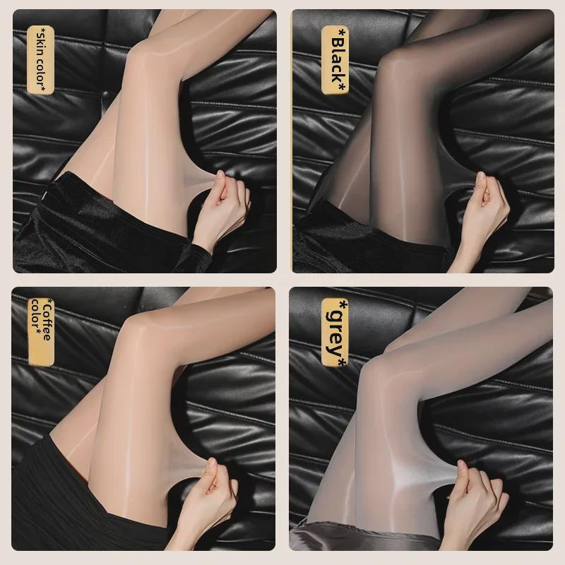Horse Oil Aurora Pantyhose: Ultra-Delicate, Silky, Shiny, Sexy, Thin Summer Stockings for Women