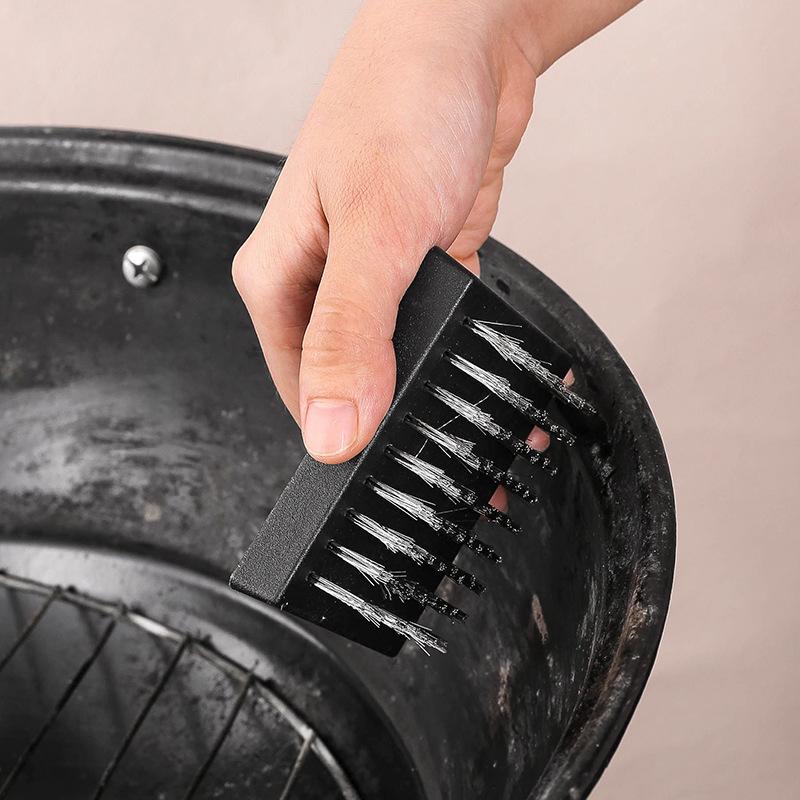 Grill Brush Replacement Heads Heat-Resistant Wire Bristle Grill Wireless Cleaning Brush Heads Portable Bbq Cleaner