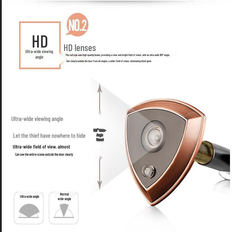 Universal Anti-theft Doorbell with Integrated Anti-peep Viewer