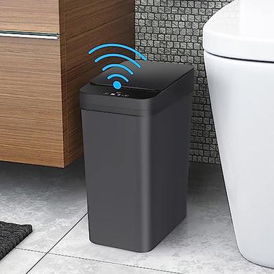 Lixeira inteligente de 12L à prova d'água com sensor automático para banheiro, cozinha, sala de estar, lixeiras de reciclagem, casa inteligente
