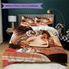 I feel Pattern Bedding,Quilt Set Quilt Cover Pillowcase Home Birthday Gift (1*duvet cover+2*pillowcase,without core)DSJT261018209
