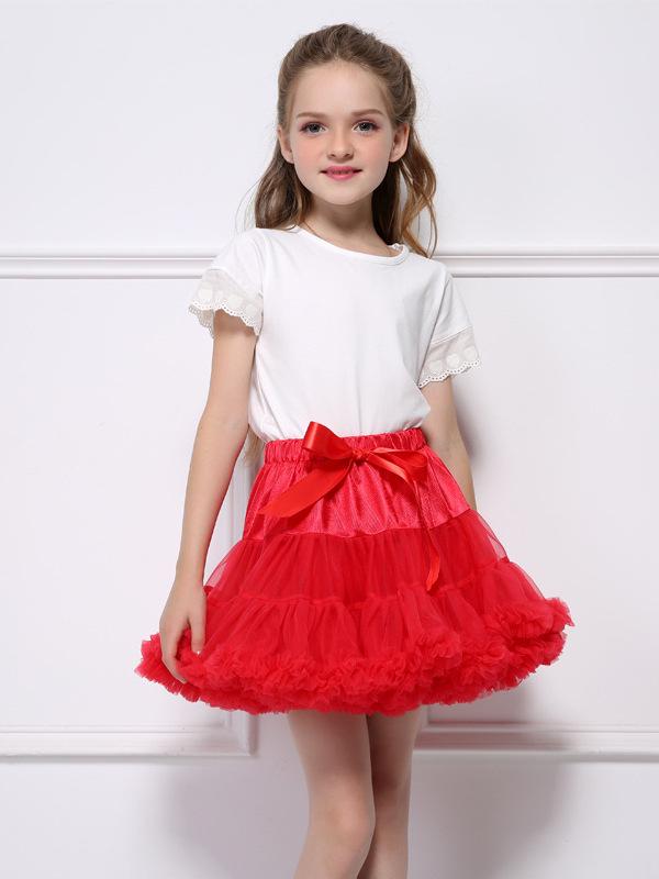 Flickors fluffiga tutu prinsesskjol - Sommar 2025 trendig europeisk och amerikansk stil