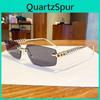 Unisex Metal Frame Square Sunglasses With Uv400 Protection For Outdoor Fashion And Travel