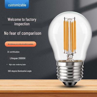 Energy-Saving Super Bright G45 Edison Vintage LED Globe Bulb - Dimmable Indoor Decoration