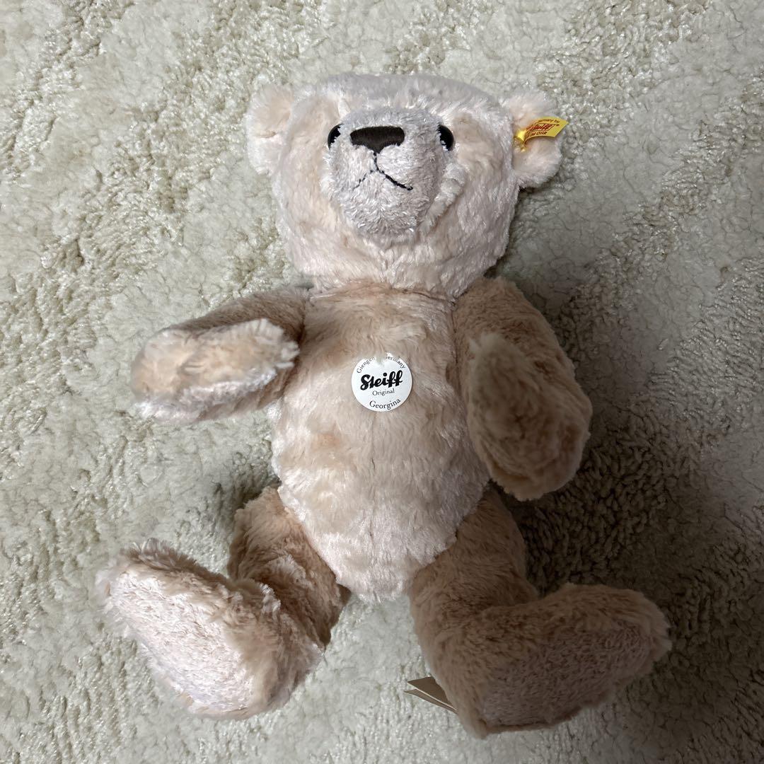 

[USED] Steiff Teddy Bear, Beige, Approx. 40cm