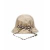 Daks Beige Bucket Hat [back Banding] Slit Point Checkstrap Dche6e227iv