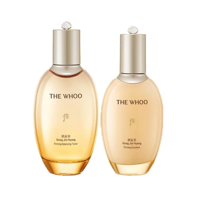 

[THE WHOO] Gongjinhyang Elasticity 2-Piece Set (Toner 150ml + Emulsion 110ml) Anti-Aging & Firming Skincare Set
