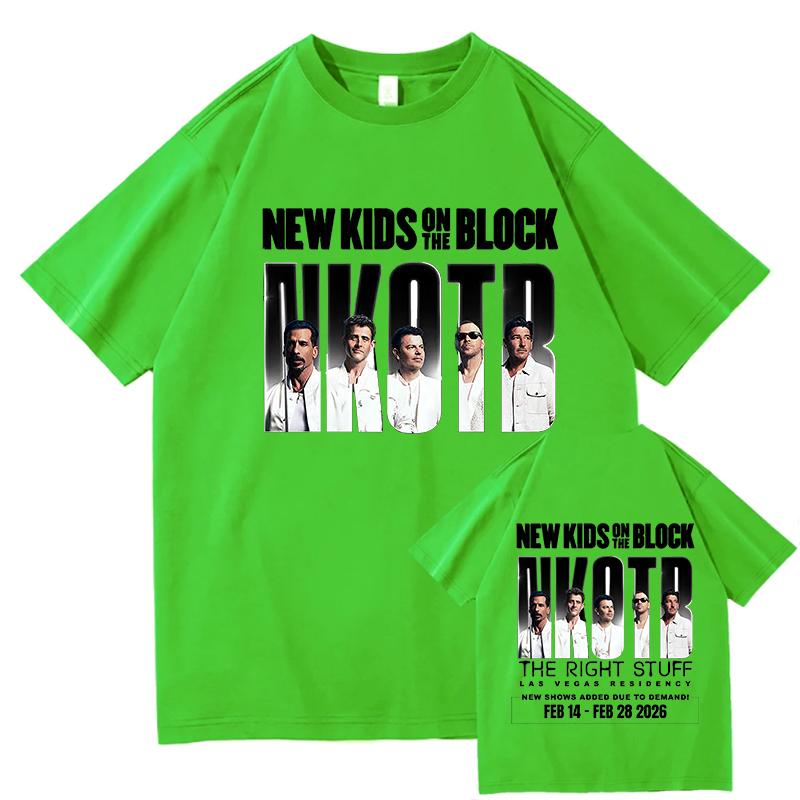 

The Right Stuff Las Vegas Graphic T Shirts Cotton NEW KIDS ON THE BLOCK NKOTB T-shirts Short Sleeve Harajuku T-shirts Streetwear 4XL
