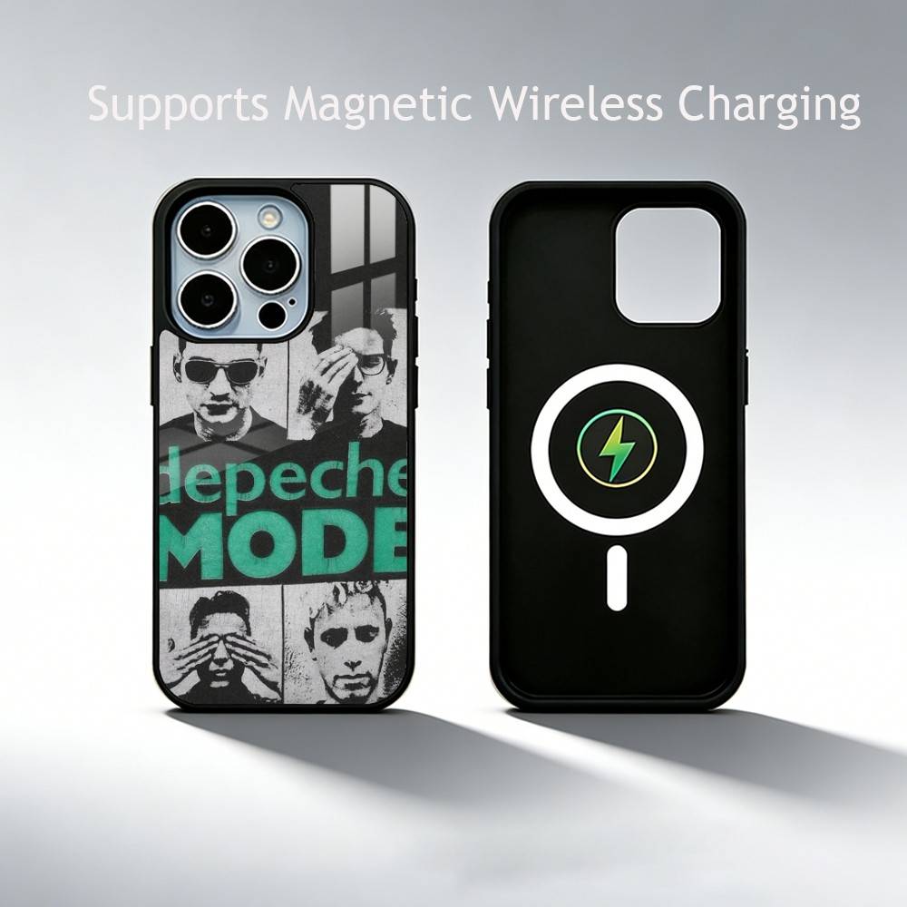B-Band Depeches Modes Phone Case For iPhone17,16,15,14,13,12,11 Plus,Pro Supports Magnetic Wireless Charging
