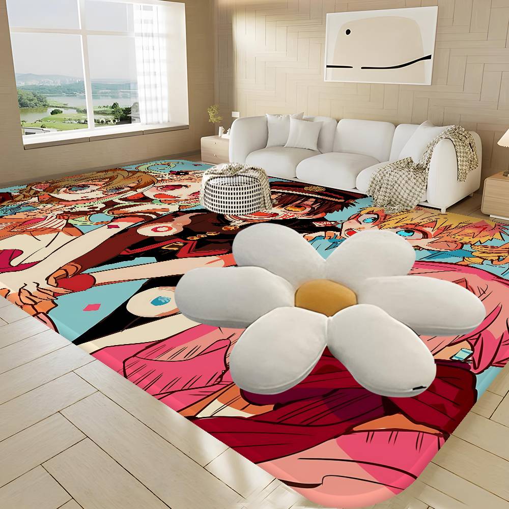 Toilet Bound Hanako Kun Anime Hallway Carpet Non-Slip Laundry Room Mat Laundry Decor Balcony Child Living Room Toilet Rug