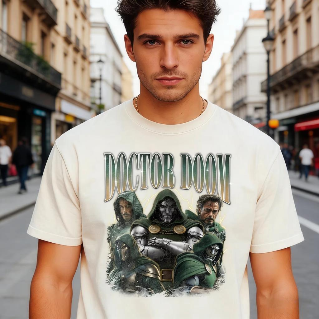 2026 Doctor Doom Avenger Comic Graphic Tshirts for Movie Fan Gift Marvel Superhero Print Tshirt Summer Casual Soft Men Clothing