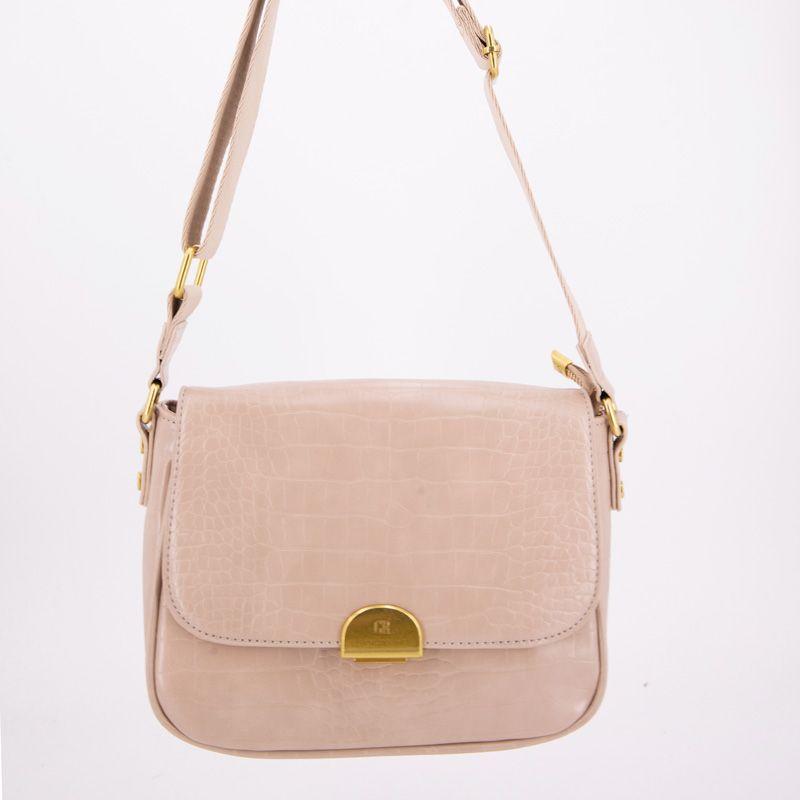 Sac bandouliere Romy motif croco à clip doré 22x18x8cm Femme GEORGES RECH