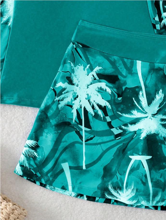 2026 Women's Tankini: High-Waisted Skirted Two-Piece Swimwear