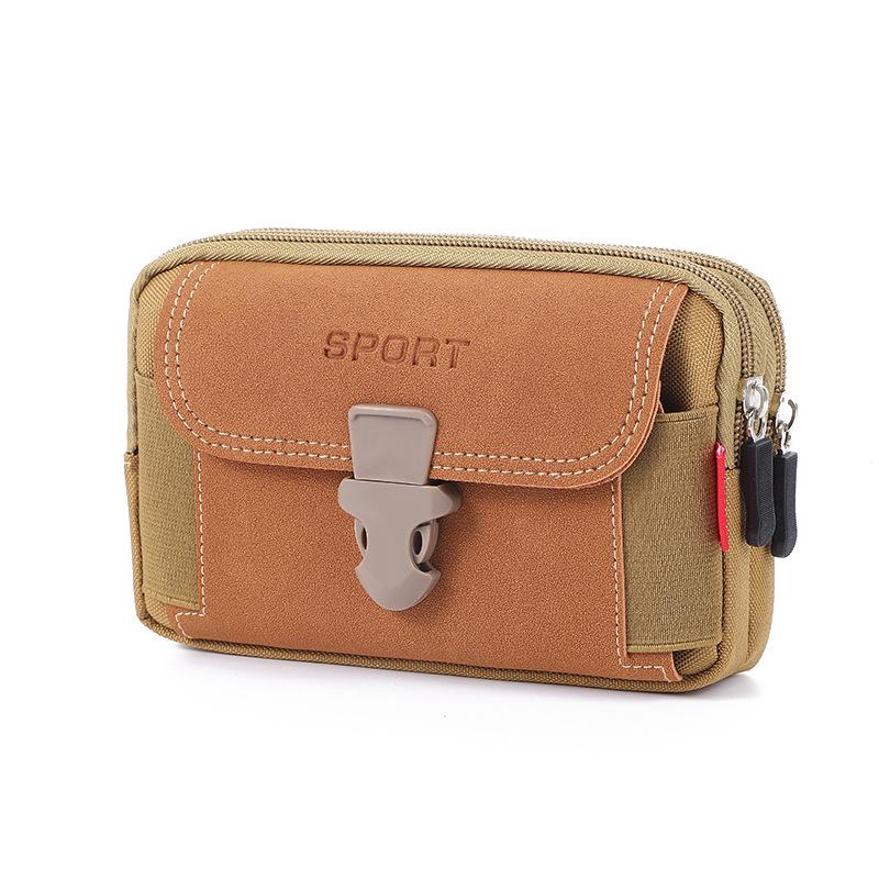 New Men's Multifunctional Waist Bag with Belt Loop - Convenient Outdoor, Horizontal & Vertical Phone Holder
