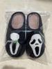 2024 Halloween Cartoon Pumpkin Funny Plush Cotton Slippers: Cute, Thick Bottom, Indoor Winter Footwear