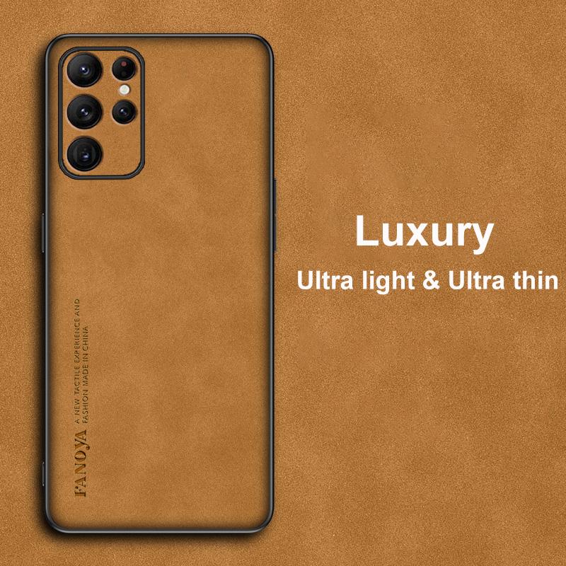 Luxury PU Leather Case For Samsung Galaxy S22 S21 Plus S22 Ultra Cover Silicone Phone Case For Samsung S21 Ultra S22 Plus Coque