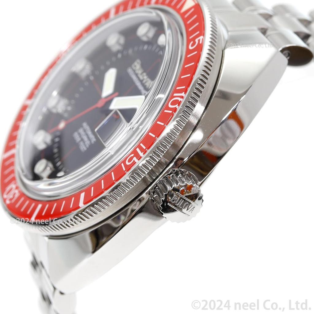 BULOVA Watch Automatic Winding Mechanical Archives Series Oceanographer Devil Diver Devil Diver 96B343 Imported [Bulova] Men's [Regular Product]