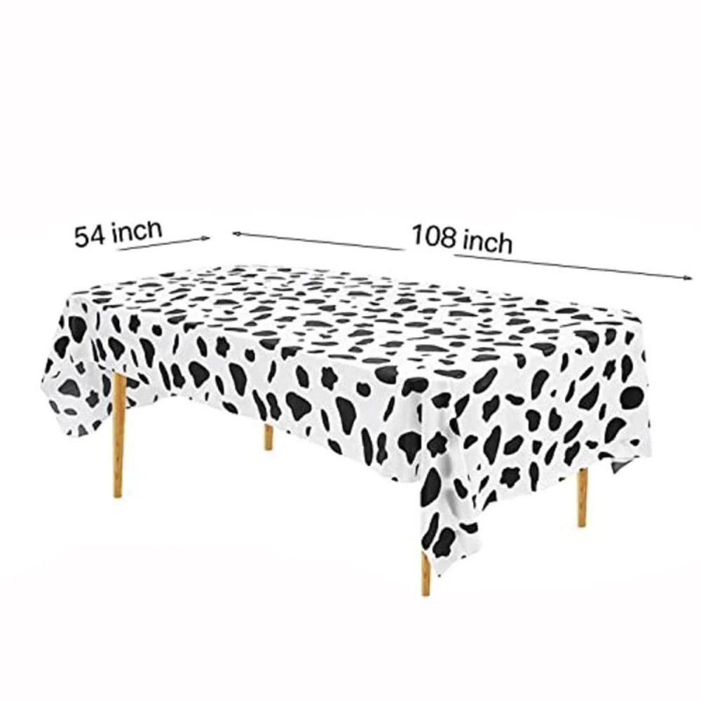 Disposable Cow Print Tablecloth Plastic Table Decorative Cloth Tablecover  Birthday/weeding Party