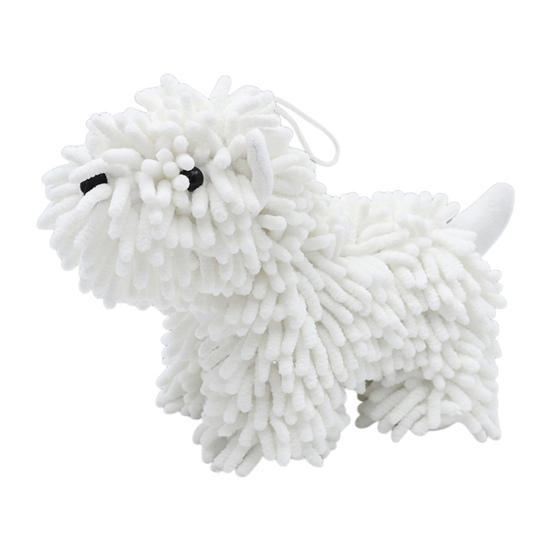 Chenille Hand Towel Cartoon Puppy Shape Soft Microfiber Towel High Water Absorption Bathroom Hand Towel